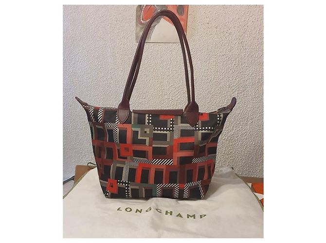 Borsa a mano Longchamp Pliage Neo Rossa Multicolore - vista 2