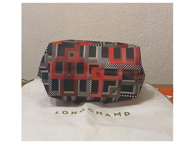 Borsa a mano Longchamp Pliage Neo Rossa Multicolore - vista 3