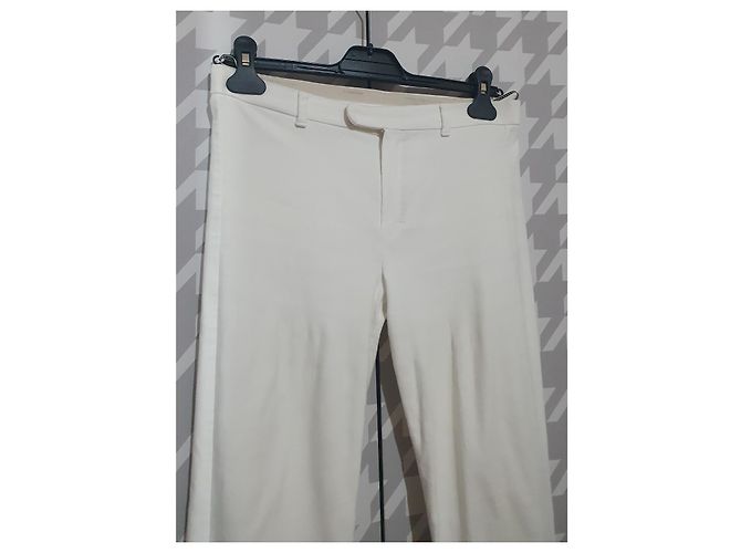 Pantalones Max Mara blancos de algodón - vista 2