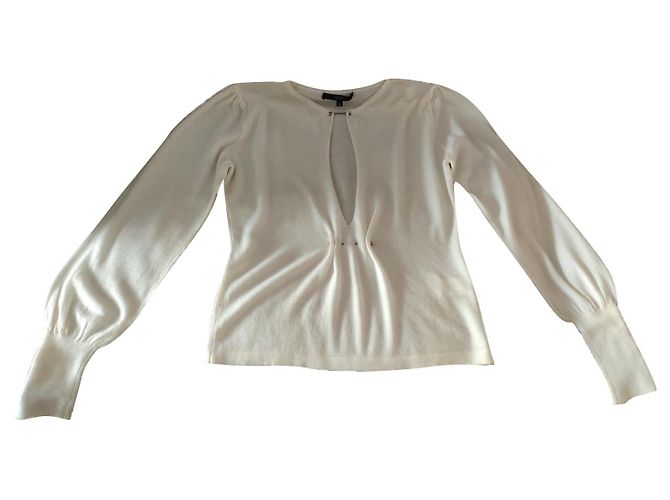 SUÉTER DE PUNTO DE CASHMERE GUCCI Blanco - vista 2