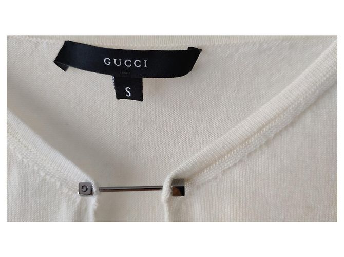 SUÉTER DE PUNTO DE CASHMERE GUCCI Blanco - vista 3