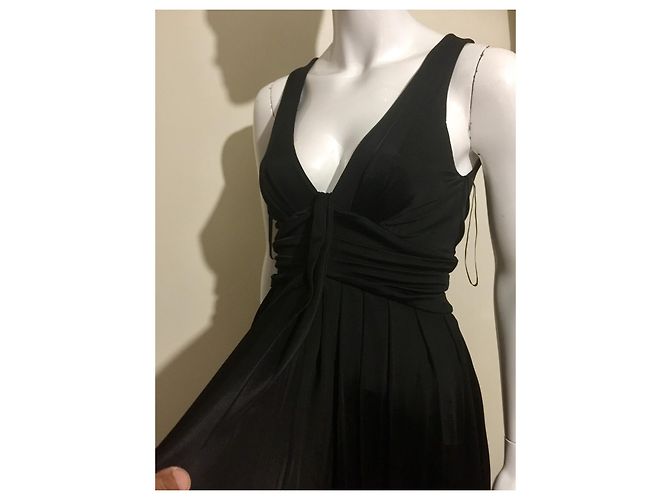 Diane Von Furstenberg DvF pequeño vestido negro vintage - vista 2