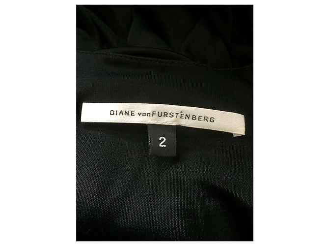 Diane Von Furstenberg DvF pequeño vestido negro vintage - vista 3