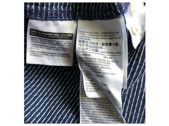 Levi's Camicia con cuciture Levis Sashiko (VINTAGE ▾) Blu - vista 3