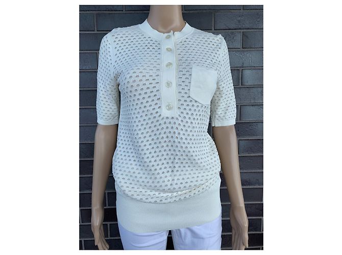 Blusa de malha branca Reiss em viscose Tamanho S Branco - vista 2