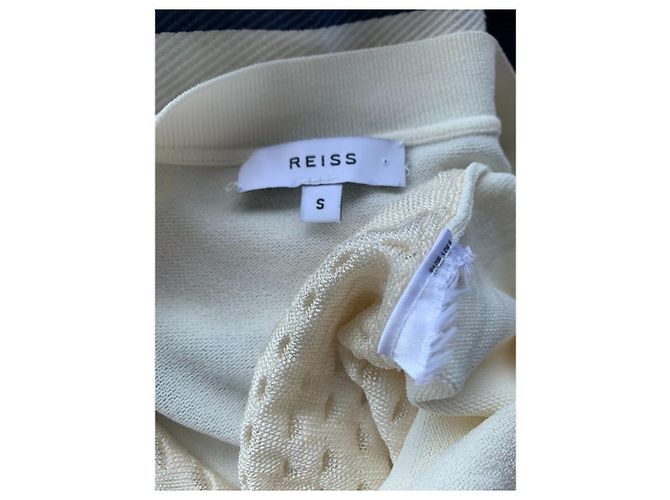 Blusa de malha branca Reiss em viscose Tamanho S Branco - vista 3