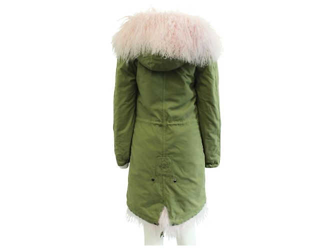 Mr & Mrs italy Jacke aus Lammfell Grün - Ansicht 3