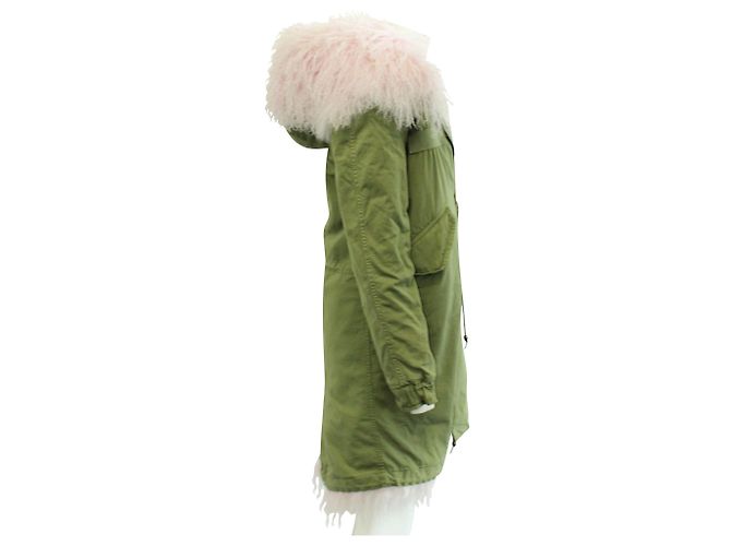 Mr & Mrs italy Jacke aus Lammfell Grün - Ansicht 4