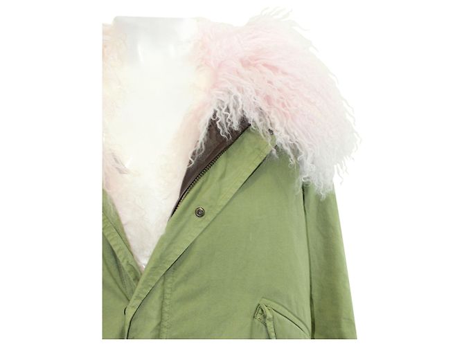 Mr & Mrs italy Jacke aus Lammfell Grün - Ansicht 5