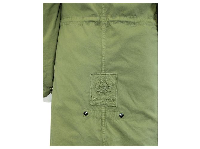 Mr & Mrs italy Jacke aus Lammfell Grün - Ansicht 6
