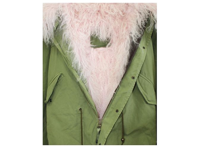 Mr & Mrs italy Jacke aus Lammfell Grün - Ansicht 7