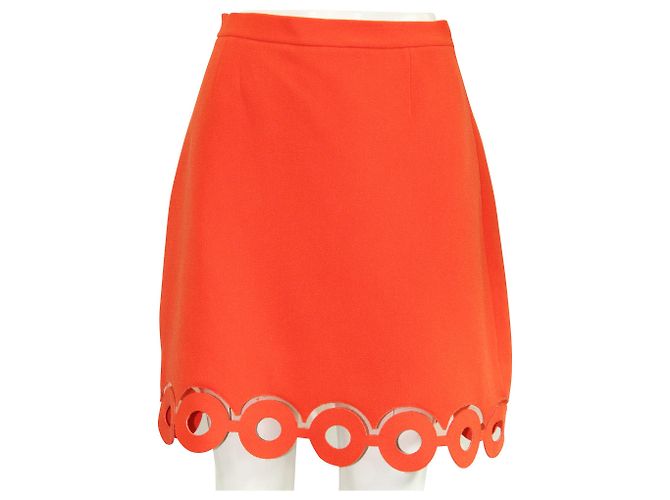 Carven Falda naranja con adornos de corte láser - vista 2