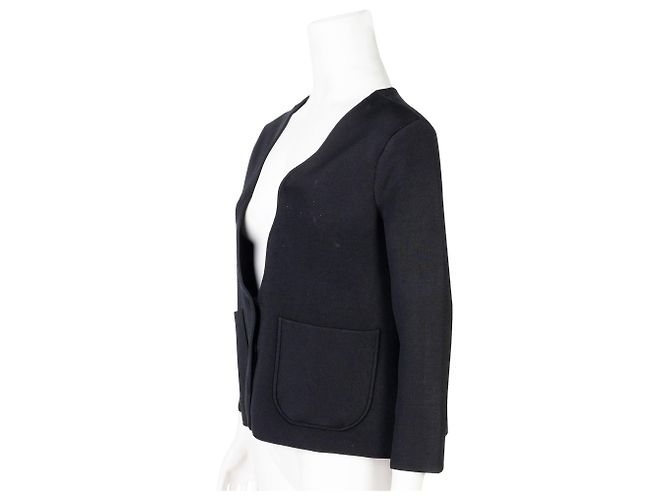 Issa Chaqueta corta con cuello ondulado Negro - vista 3