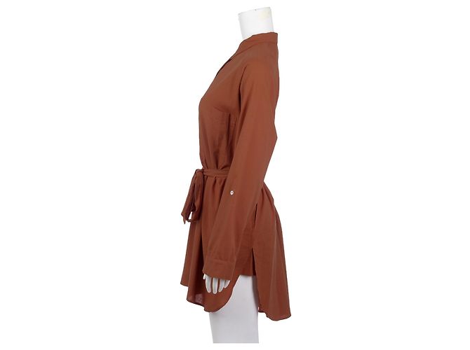 Magali Pascal Gebranntes orangefarbenes Hemdkleid - Ansicht 3
