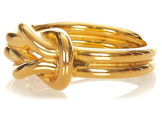 Hermès Hermes Gold Knot Scarf Ring Golden - view 2