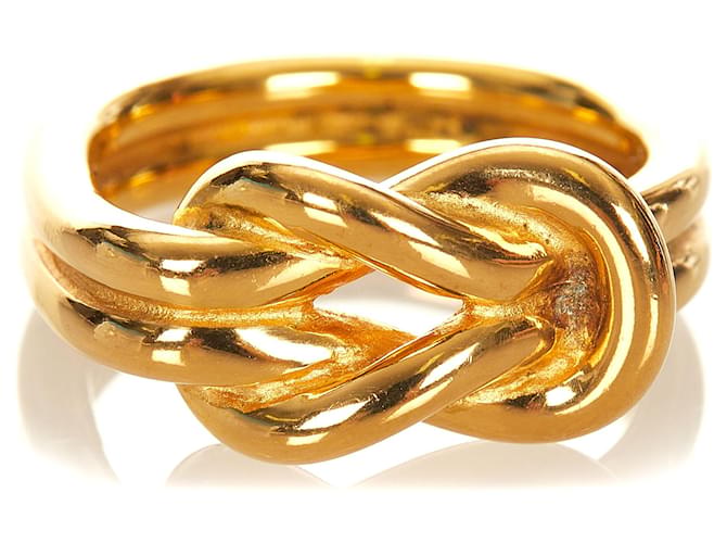 Hermès Hermes Gold Knot Scarf Ring Golden - view 5