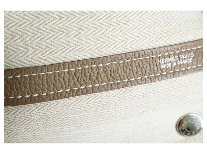 Hermès HERMES Negonda Garden Party 36 Beige - vista 9