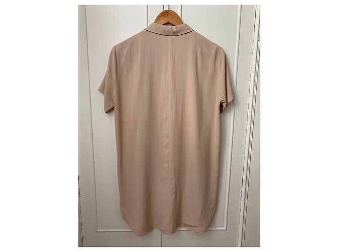 Cos Hemdkleid aus Seide beige - Ansicht 2