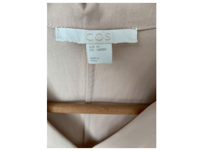 Cos Hemdkleid aus Seide beige - Ansicht 3