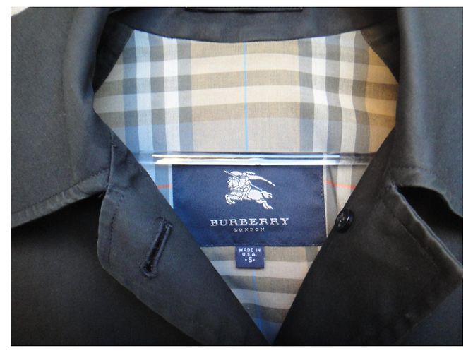 Chubasquero Burberry Talla S Negro - vista 5