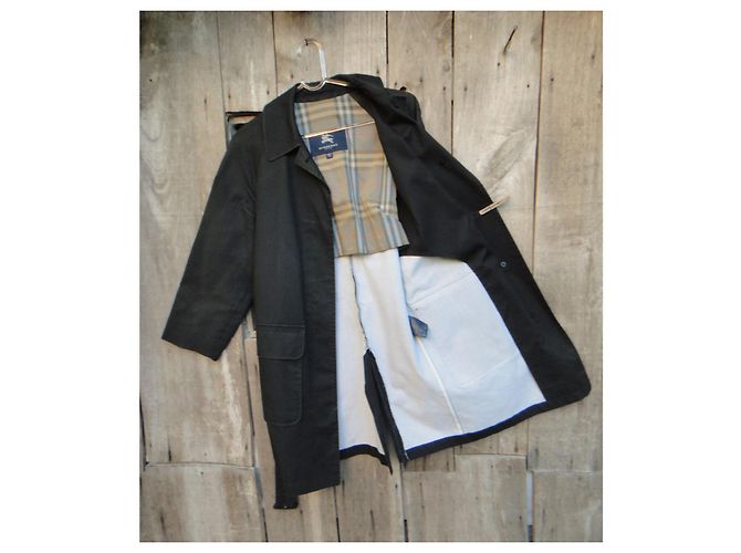 Chubasquero Burberry Talla S Negro - vista 6