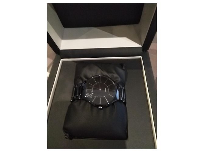 Autre Marque Rado Thinline Uhr aus Keramik Dunkelgrau Anthrazitgrau - Ansicht 2