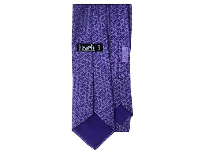 Hermès Hermes Krawatte Lila - Ansicht 3