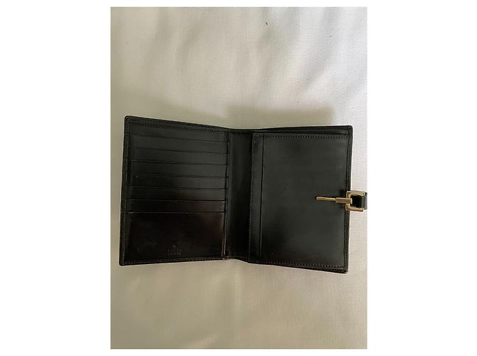 Gucci Monogram Wallet Beige Cloth and Leather - view 2