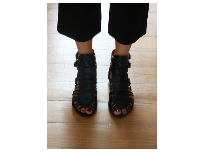 Givenchy Gladiatorensandalen Schwarz - Ansicht 12