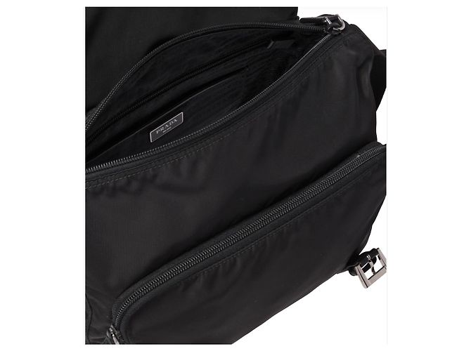 Borsa a tracolla Prada in nylon nera NOVITÀ - vista 3