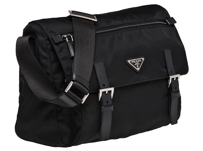 Borsa a tracolla Prada in nylon nera NOVITÀ - vista 5