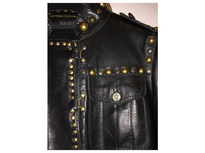 Gucci Lederjacke schwarz - Ansicht 2
