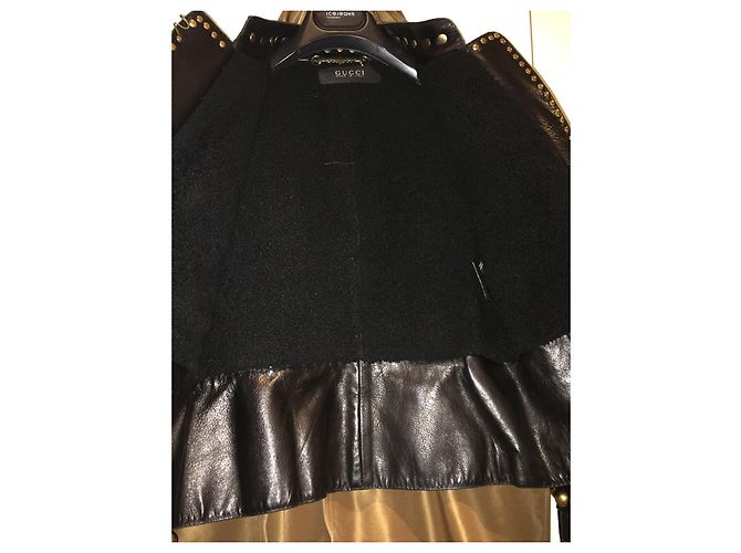 Gucci Lederjacke schwarz - Ansicht 3