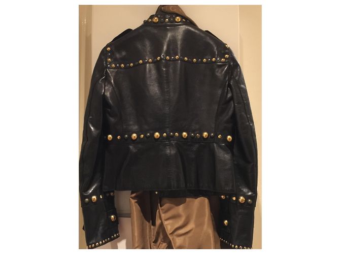 Gucci Lederjacke schwarz - Ansicht 8