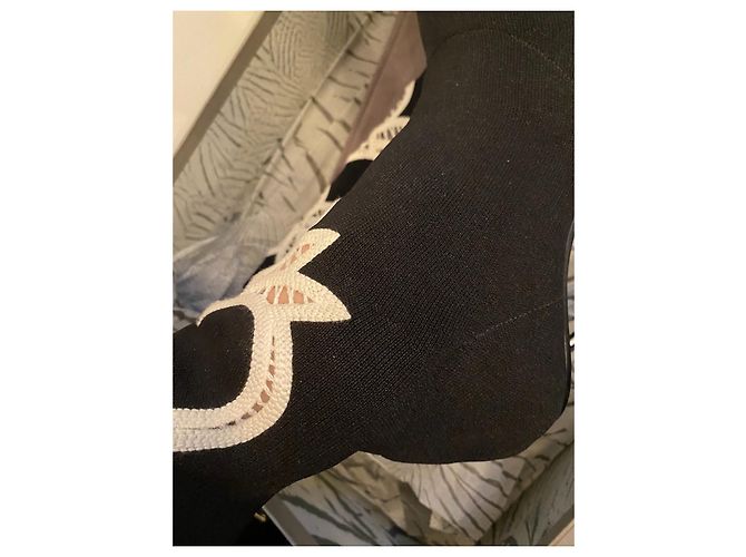 Botas Alexander McQueen de tela negras 38 Negro - vista 8