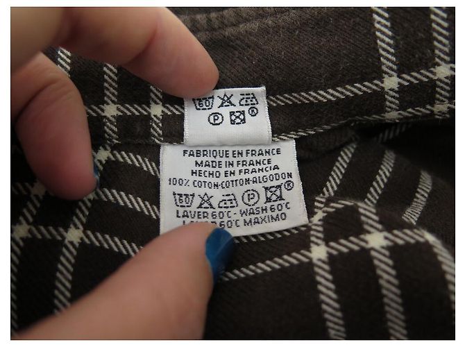 Hermès CAMISA NOVA HERMES M 39 CAMISA NOVA DE ALGODÃO MARROM CHECKED BROWN - vista 4