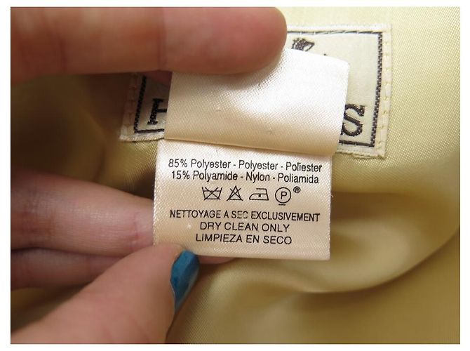 Hermès HERMES COAT WITH LARGE M QUILTED 46 YELLOW POLYESTER DOWN COAT JACKET - view 10