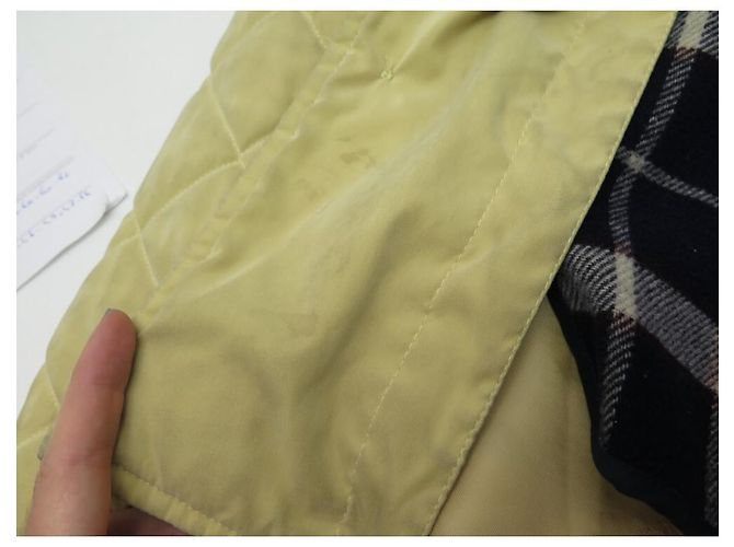 Hermès HERMES COAT WITH LARGE M QUILTED 46 YELLOW POLYESTER DOWN COAT JACKET - view 5