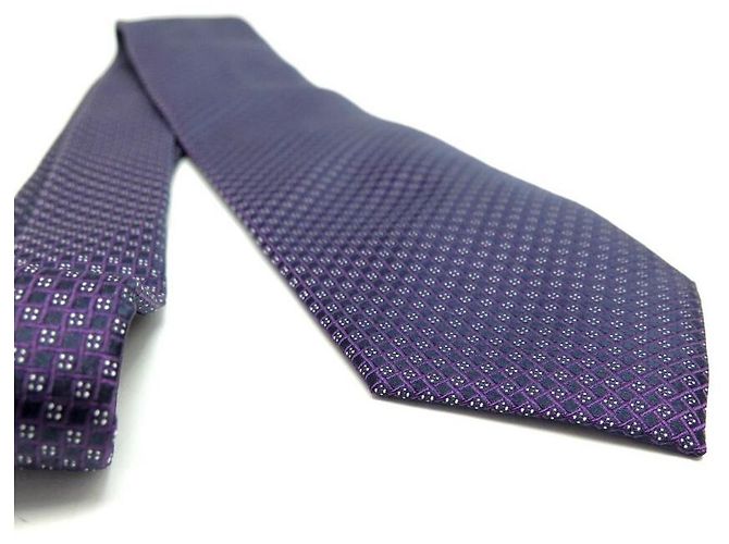 NEUF CRAVATE PATEK PHILIPPE 2021 EN SOIE VIOLET + BOITE NEW PURPLE SILK TIE - vue 2
