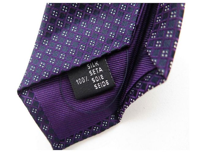 NEUF CRAVATE PATEK PHILIPPE 2021 EN SOIE VIOLET + BOITE NEW PURPLE SILK TIE - vue 3