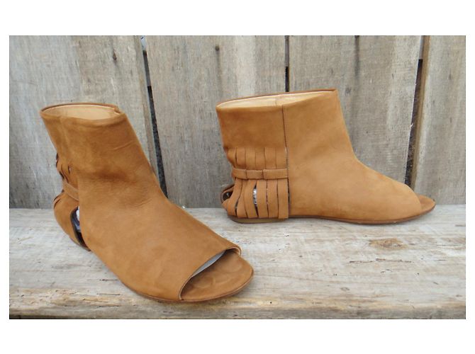 Stivali open toe Maison Martin Margiela MM22 P 38,5 Marrone chiaro - vista 3