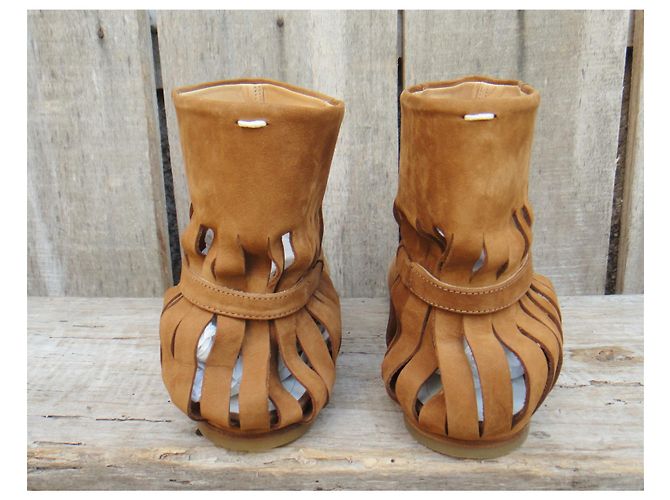 Stivali open toe Maison Martin Margiela MM22 P 38,5 Marrone chiaro - vista 6