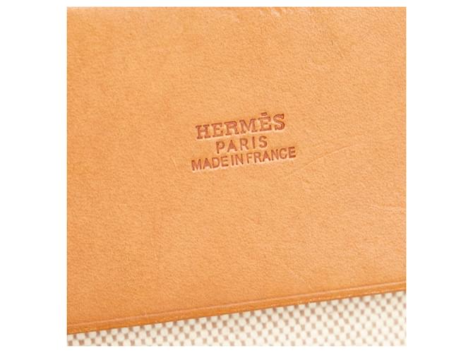Hermès Hermes Brown Herbag Cabas MM Marrone Beige - vista 6