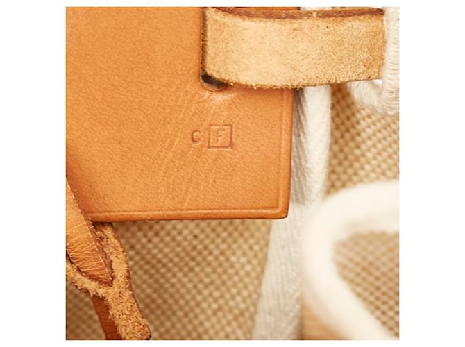 Hermès Hermes Brown Herbag Cabas MM Marrone Beige - vista 7