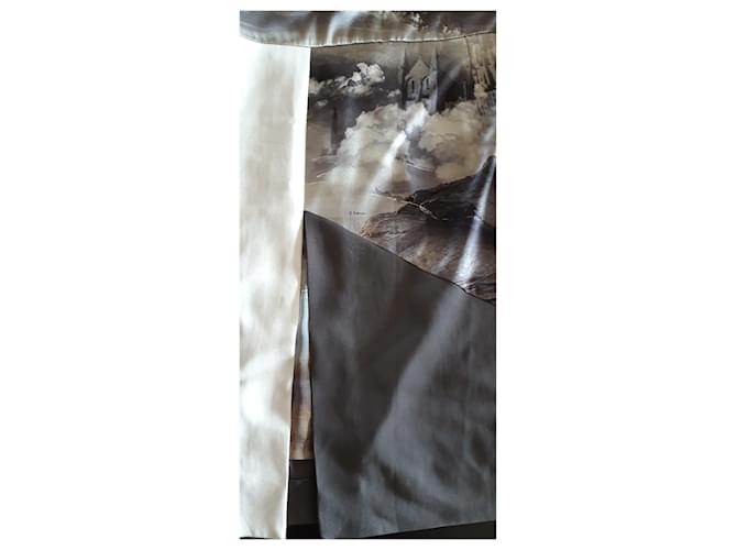 Autre Marque D. gemustertes Stretch-Patchwork-Kleid aus Cady Mehrfarben - Ansicht 2