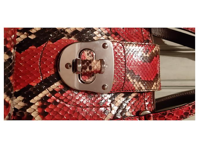 Sac à main Alexander Mcqueen en python Multicolore - vue 16