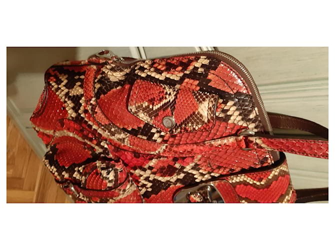 Sac à main Alexander Mcqueen en python Multicolore - vue 17