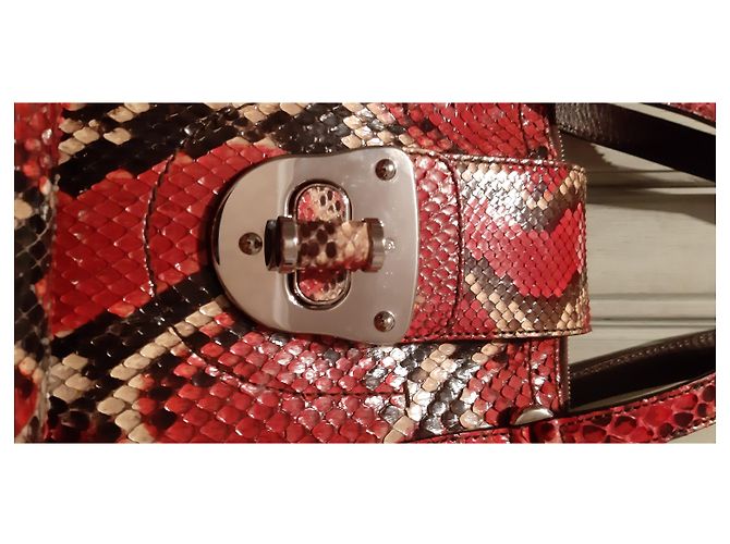 Sac à main Alexander Mcqueen en python Multicolore - vue 46
