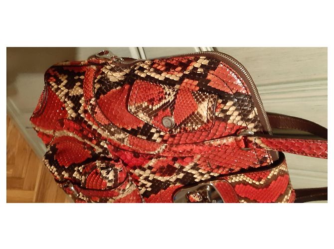 Sac à main Alexander Mcqueen en python Multicolore - vue 47