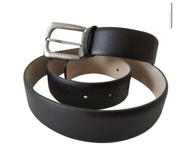 Chanel Men's Belt / calf leather / Size 95 / NEVER SERVED Black - view 2